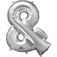 Folijski balon simbol i srebrna