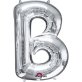 Folijski balon slovo B srebrna