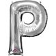 Folijski balon slovo P srebrna