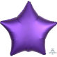 Folijski balon satenski kraljevsko ljubičasta zvijezda 43 cm