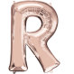 Folijski balon slovo R rose gold
