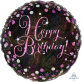 Folijski balon Pink Happy Bday 43 cm