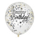 Konfeti lateks baloni Happy Birthday 6/1