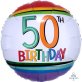 Folijski balon 50. rođendan 43 cm
