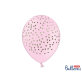 Lateks balon roza sa zlatnim točkicama 30 cm