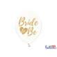 Lateks balon prozirni Bride to Be gold 30 cm