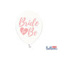 Lateks balon prozirni Bride to Be pink 30 cm