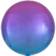 Folijski balon Ombré Orbz lila-plavi 38x40 cm