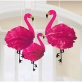 Viseće fluffy dekoracije Flamingo 3/1