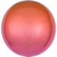 Folijski balon Ombré Orbz crveno-narančasti 38x40 cm