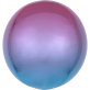 Folijski balon Ombré Orbz ljubičasto-plavi 38x40 cm