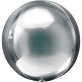 Folijski balon Ombré Orbz srebrni 38x40 cm