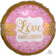Folijski balon Love Always i Forever roza 71 x 71cm
