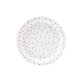 Papirnati tanjuri Dots bijeli 6/1 18 cm