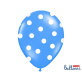 Lateks balon plavi s točkicama 30 cm