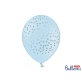 Lateks balon plavi sa srebrnim točkicama 30 cm