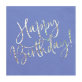 Salvete Happy Birthday plave 33x33cm 20/1