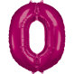 Folijski balon broj 0 roza