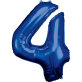Folijski balon broj 4 plavi