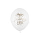 Lateks balon Happy Birthday To You pastel bijeli 30 cm