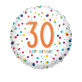 Folijski balon za 30.rođendan Confetti 43 cm