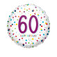 Folijski balon za 60.rođendan Confetti 43 cm