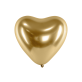Lateks balon Glossy srce zlatni 30cm