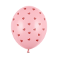 Lateks balon roza sa srcima 30cm