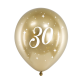 Lateks baloni za 30. rođendan Glossy 30cm 6/1