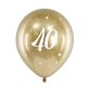 Lateks baloni za 40. rođendan Glossy 30cm 6/1