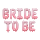Folijski baloni Bride to be ombre roza, 350x45cm