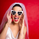 Naočale u obliku srca Bride To Be